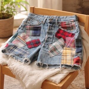 Levi's 501 Vintage Patchwork Denim Shorts